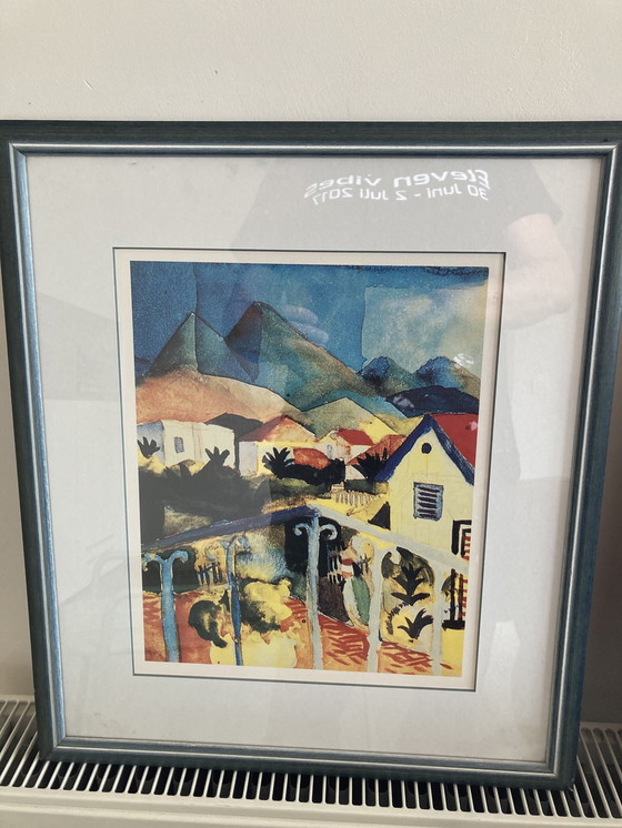 Image 1 of August Macke 'The bright house ' and 'St.Germain at Tunis'