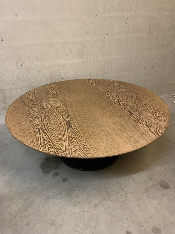 Image 1 of Table basse ronde scandinave vintage.
