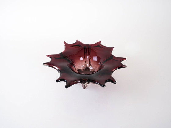 Image 1 of Plat en verre, design italien, années 1970, fabriqué en Italie