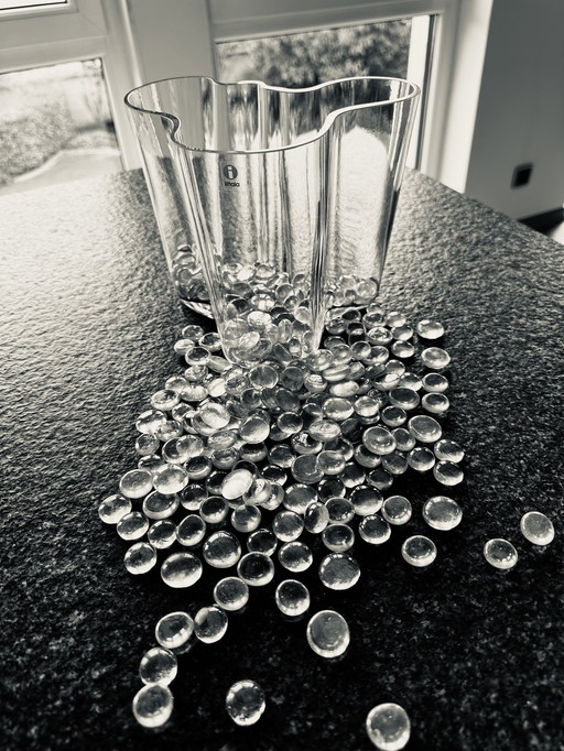 iittala Alvar Aalto Savoy vase / Finland glass transparent