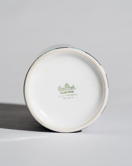 Image 1 of Rosenthal Studio-Line Vase Emilio Pucci Postmodern Geometric Porcelain, Germany