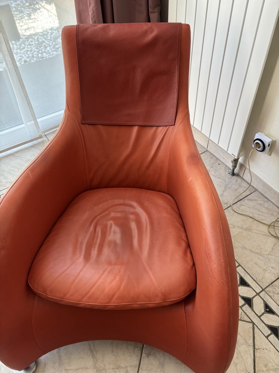 Poltrona Loge Montis Gerard Van De Berg comprensiva di pouf – Poltrone, Leather (photo 3 of 8)