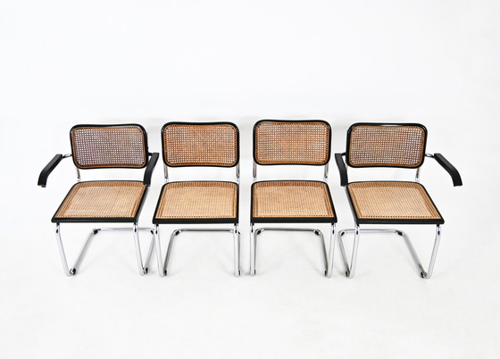 Image 1 of Dining Chairs Style B32 by Marcel Breuer, Set of 4