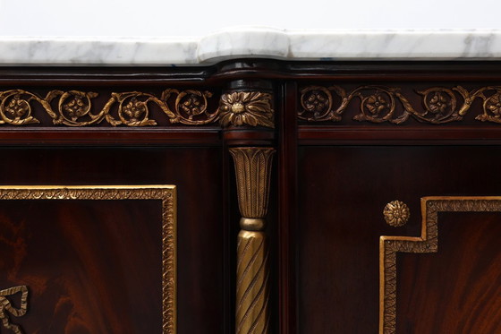 Image 1 of Hoogwaardige 20e-eeuwse mahonie buffetkast in Lodewijk XVI-stijl, E.P. Ehalt, Frankrijk