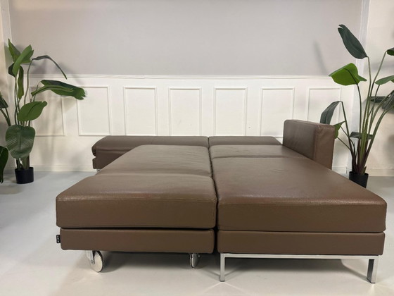 Image 1 of Divano letto in pelle Brühl Four Two con funzione di design