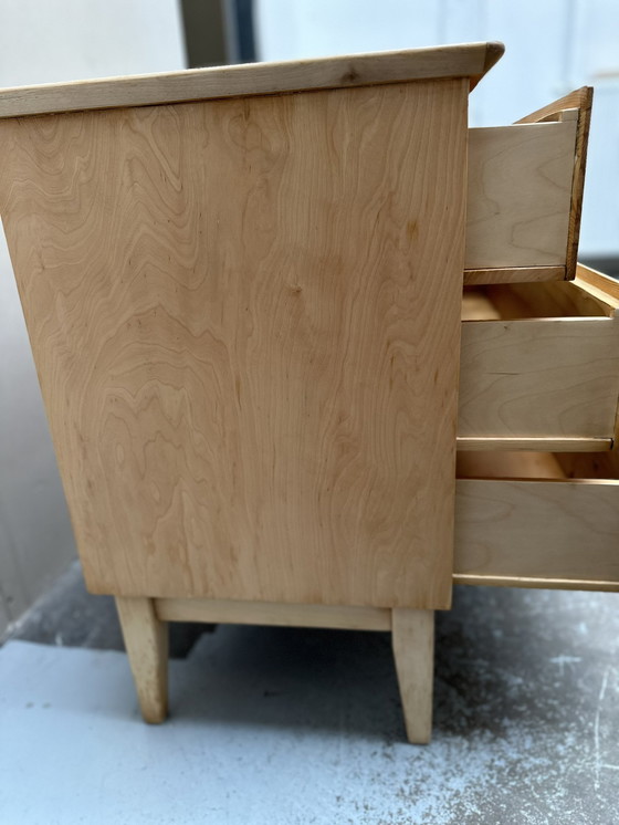 Image 1 of Mid Century Fosby Verken Refreshed Birch Dresser