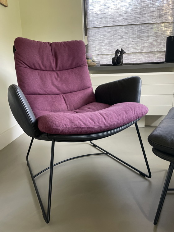 KFF - Arla Lounge sled base with footstool – Armchairs, Metal, Textile (photo 3 of 6)
