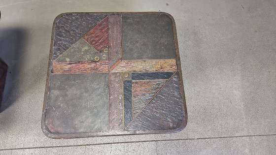 Image 1 of Vintage brutalist slate stone nesting by Design Studio Stam, 1990s