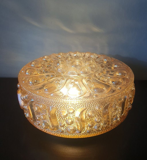 Applique/plafonnier vintage - Nacre - Glashütte Limbourg