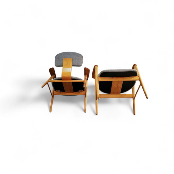 Image 1 of Mid-Century Modern fauteuil FB14 van Cees Braakman voor Pastoe 1955, Set van 2