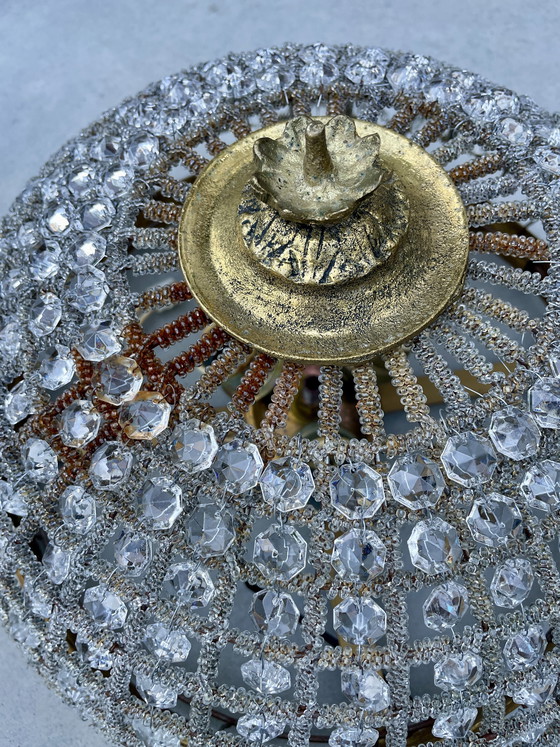 Image 1 of Plafonnier en cristal de style Louis XVI