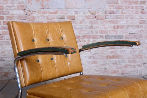 Een paar gerestaureerde Bauhaus-fauteuils van Mücke-Melder, beukenhout, chroom, Tsjechië, jaren 1930. (photo 16 of 19)