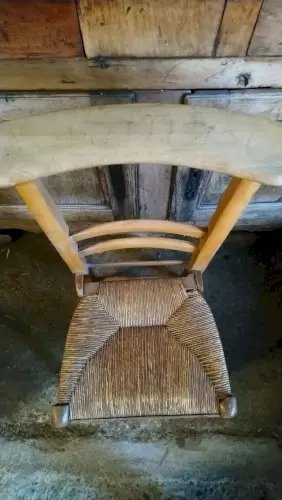 Chaise prie dieu paillÃ©e ancienne en hÃªtre – Fauteuils (photo 31 of 34)