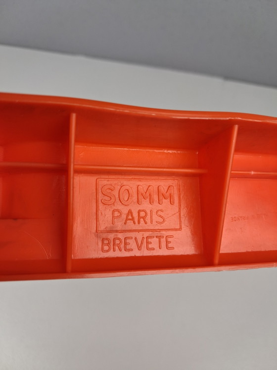 Image 1 of Casier à vin vintage SOMM Paris, style futuriste années 1970