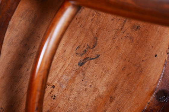 Restored Art Deco Chair, by Thonet, Beech, Revived Polish, Czech, 1920s – Chairs and lounge chairs, Wood (photo 5 of 10)