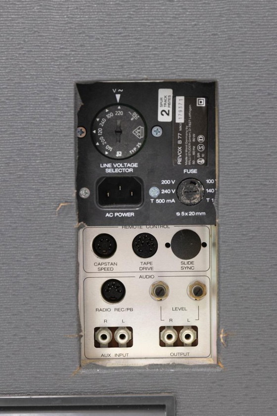 Image 1 of Reel-to-Reel Tape Recorder B77 MK II, ReVox, 1980s, Switzerland