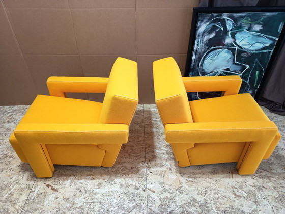 Image 1 of CASSINA 2x Poltrona 637 Utrecht 2024 (NUOVO, mai usato) in lana gialla KVDRAT € 6.600