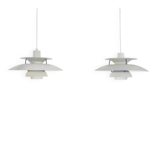 Poul Henningsen PH5 pendant lamps for Louis Poulsen – hanglampen, Metal, Mid Century Modern