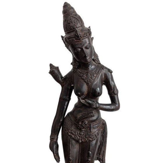 Bronzen Tara – Khmer Revival – 128 – Beeldhouwkunst (photo 9 of 10)