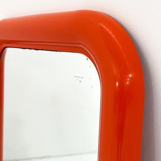 Image 1 of Orange Delfo Mirror by Sergio Mazza for Artemide, 1970s