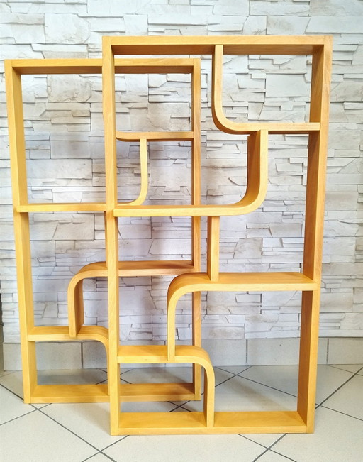 Room Dividers Attributed To Ludvik Volak For Drevopodnik Holesov, Set Of 2