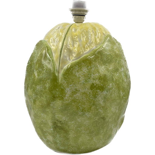 Vintage bloemkoollamp van keramiek, Italië 1970