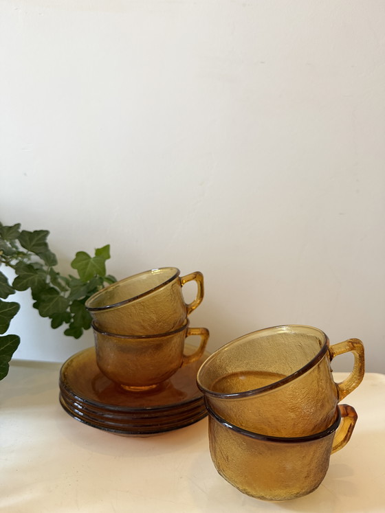 Image 1 of Set of 4 cups and saucers, 1960s