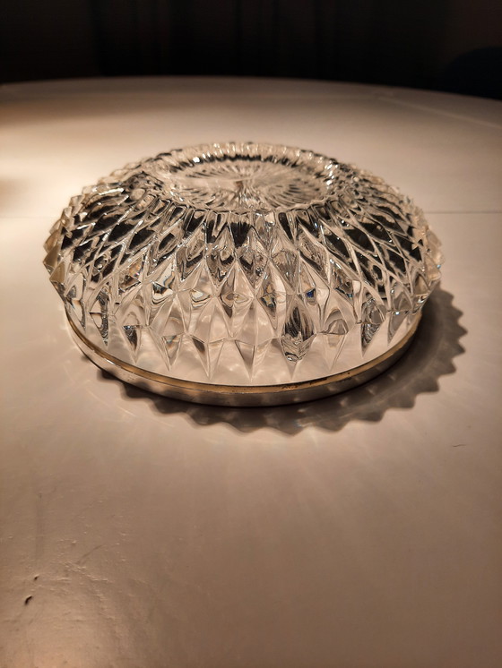 Image 1 of Kristall-Triptychon-Schale mit Silberrand