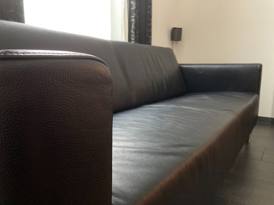 Image 1 of Canapé en cuir noir de la marque Topform