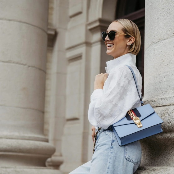 Gucci small Sylvie cuir bleu – Autres sacs (photo 8 of 19)