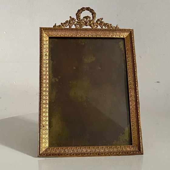 Image 1 of Cornice portafoto in bronzo in stile Luigi XVI del XIX secolo