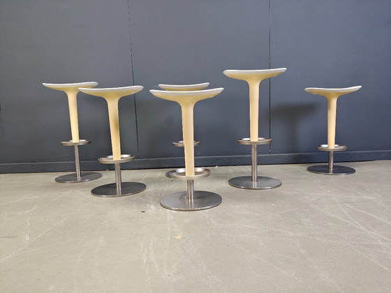 Image 1 of Set of 6 bar stools by Arper, 1990s