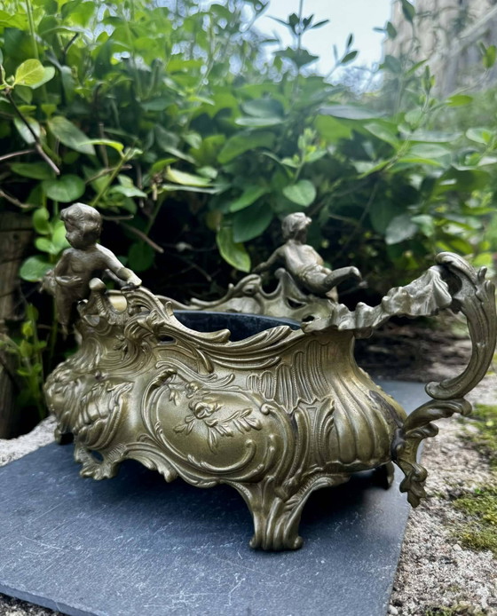 Macetas grandes para jardín de rocas, ángel Art Nouveau – Metal, Rococo (photo 2 of 18)