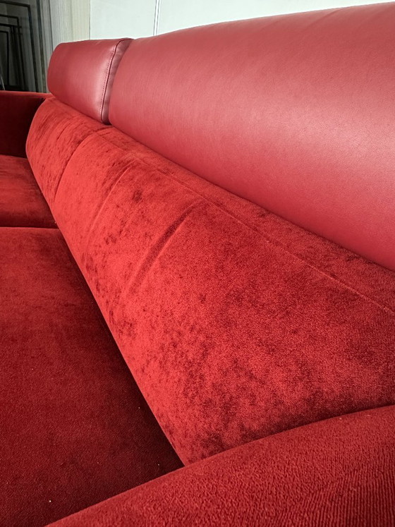 Image 1 of Canapé design 3 places Leolux Howlo rouge – Cuno Frommherz, 2002