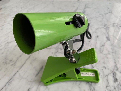 Targetti spot clamp lamp in beautiful green, made in Italy