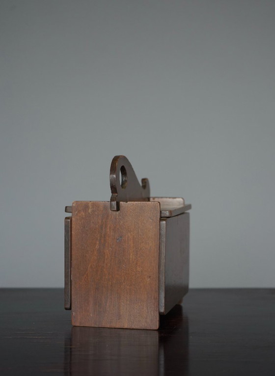 Image 1 of Boîte en bois de l'école néerlandaise d'Amsterdam, années 1930