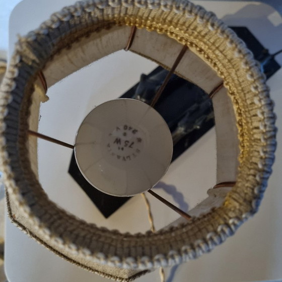 Image 1 of Art Deco bureaulamp in regula met windhonden