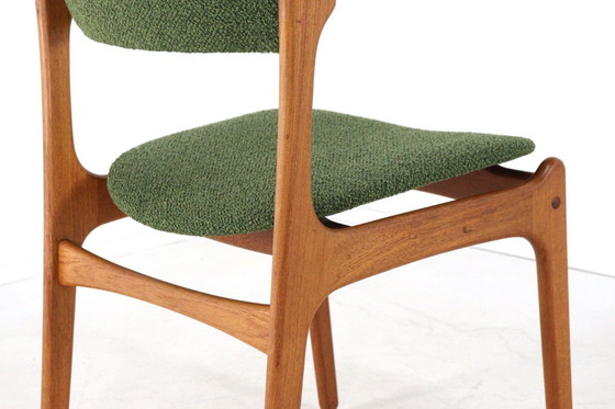 Image 1 of Ensemble de 4 chaises rembourrées Erik Buch pour O.D. Mobler modèle 49