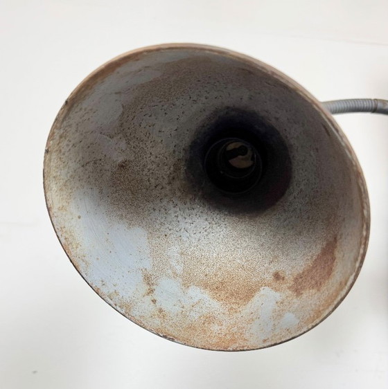 Image 1 of Lampada da parete industriale grigia a forbice di Elektroinstala, anni '60