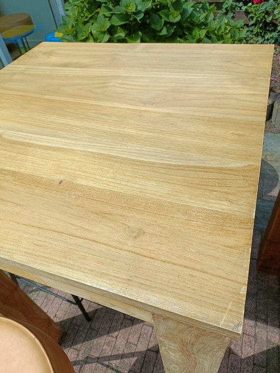 Image 1 of Hardwood standing table