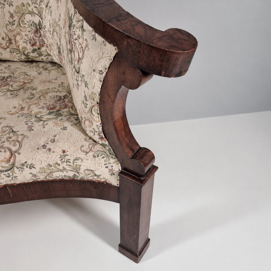 Image 1 of Canapé Biedermeier en placage de noyer