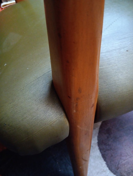 Image 1 of Exceptional set of 4 vintage armchairs from the 1950s - former clubhouse of the National Bank of Belgium, Antwerp