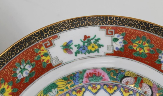 Image 1 of Assiettes chinoises, lot de 2, style Famille Rose, années 1960-70