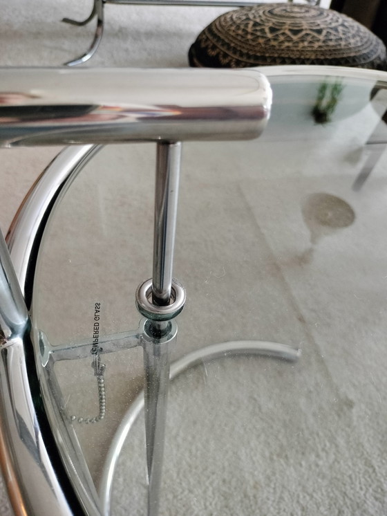 Image 1 of Table d'appoint chromée Eileen Gray style Classicon