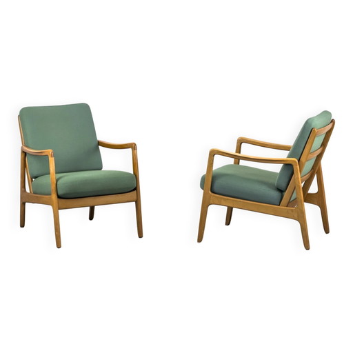 Fauteuil de salon danois FD-109 par Ole Wanscher pour France & Daverkosen, années 1950