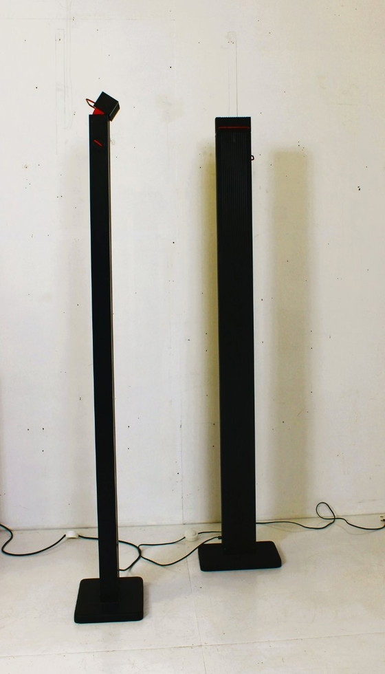 Image 1 of Pair of Vintage Italian Zagar floor  lamps by Silvio Carpani for Stilnovo, 1970s
