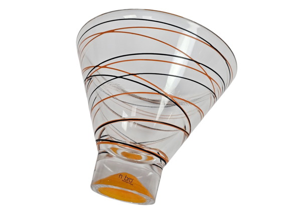 Image 1 of Nybro – Schweden – Handgefertigt – Pendelvase – Glas – Kristall – 1990er Jahre