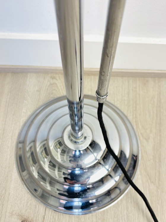 Image 1 of Lámpara de pie cromada Art Déco/de mediados de siglo, 1960