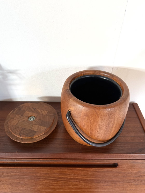 Image 1 of Seau à glace vintage en teck, Digsmed '60