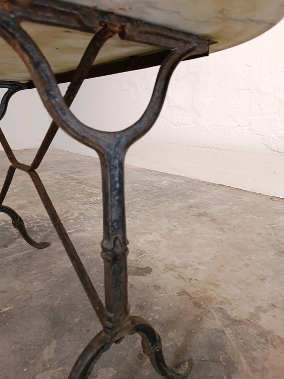 Image 1 of Tavolo da giardino con piano in pietra